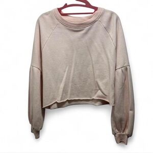 Aerie Cream Pink Sweatshirt